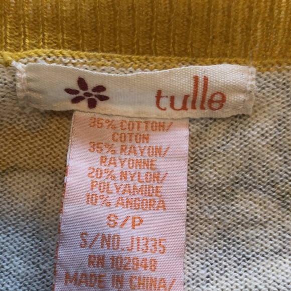 Tulle short sleeve sweater - Picture 4 of 4